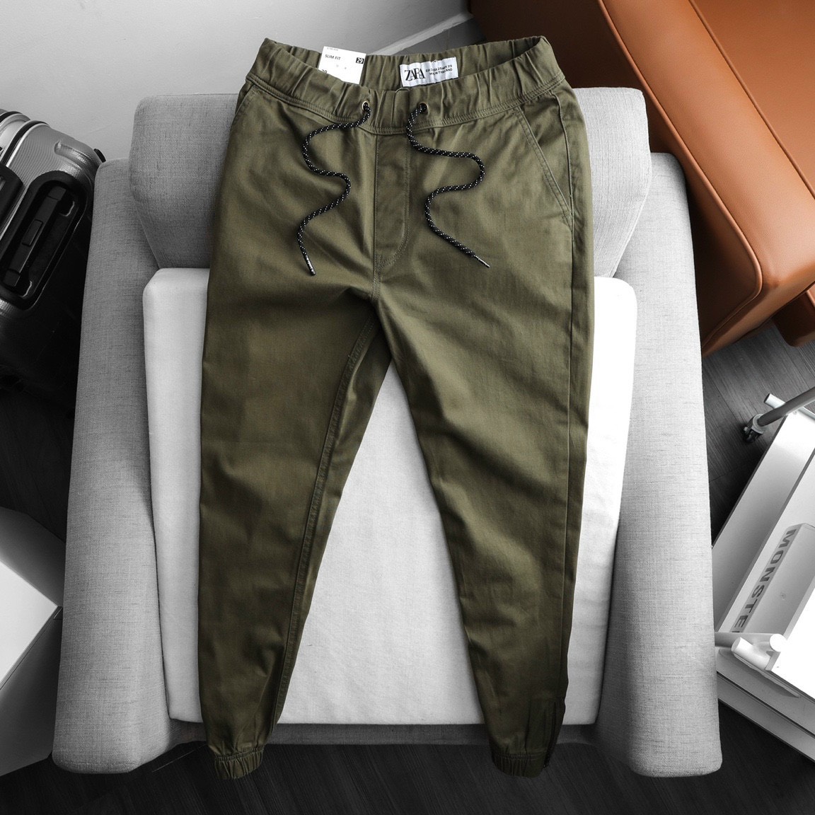 quần dài jogger đũi nam cao cấp