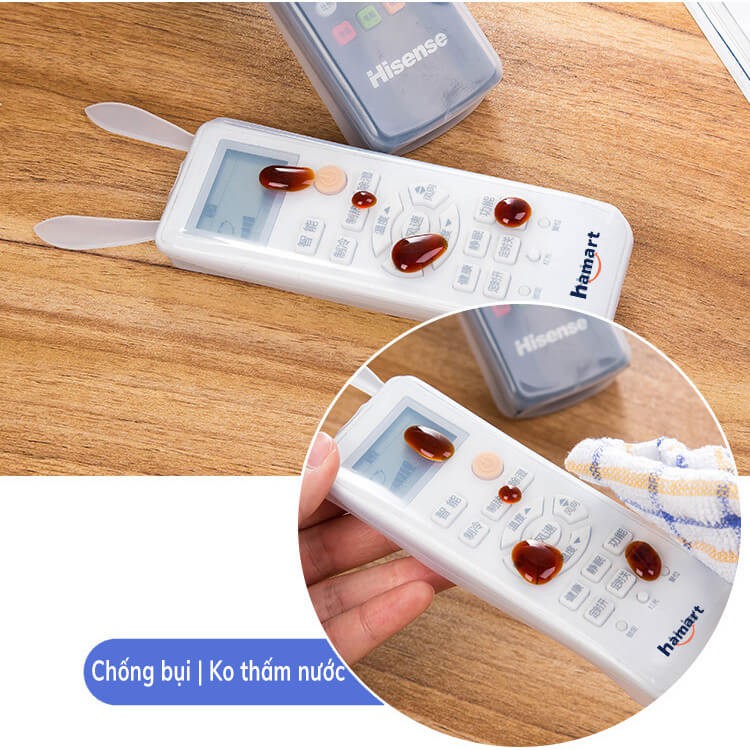 Bọc Điều Khiển TV Remote Điều Hoà Silicone Tai Thỏ Dạ Quang Phát Sáng Chống Thấm Nước Bụi Bẩn