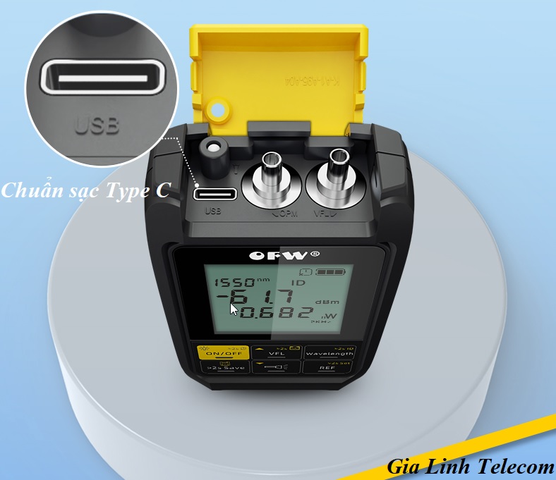 Máy đo công suất quang pin sạc OFW 4in1
