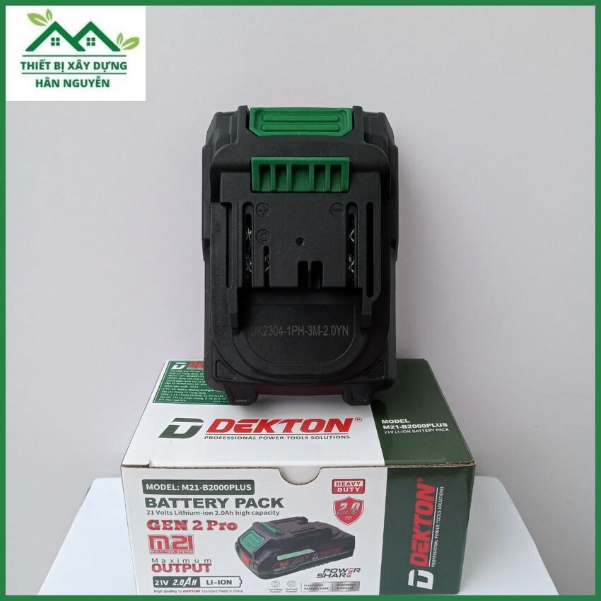 Pin Dekton 2Ah M21-B2000Plus 21V Li-ion 5cell