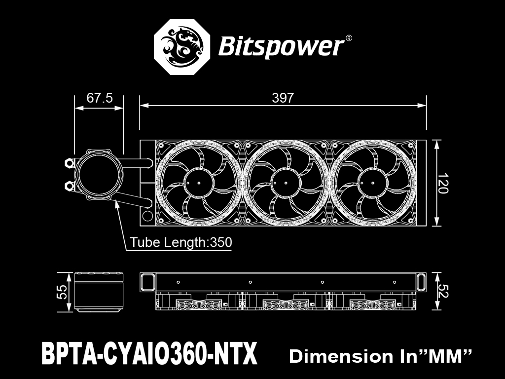 Tản nhiệt AIO Bitspower Cyclops 360