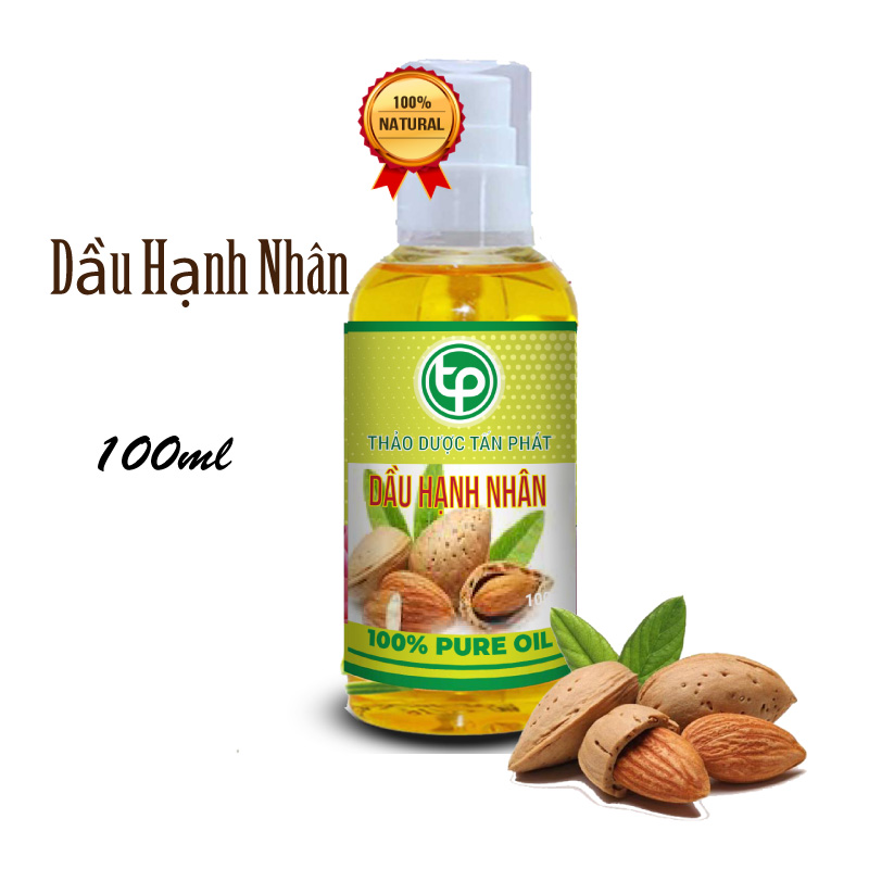 Dầu hạnh nhân nguyên chất 100ml - Tấn Phát