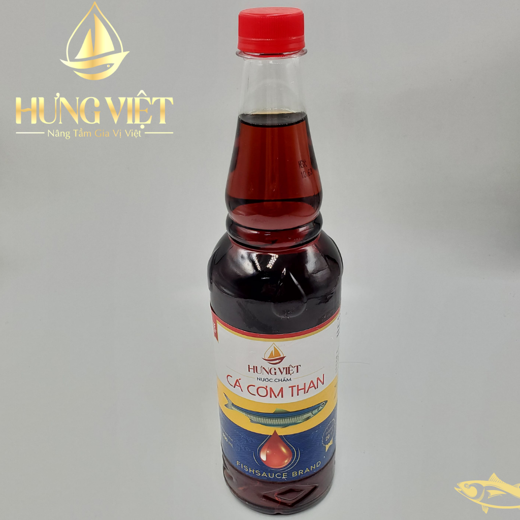 Nước chấm Cá Cơm Than 900ML HưngViệt - Nước mắm Cá Cơm Than