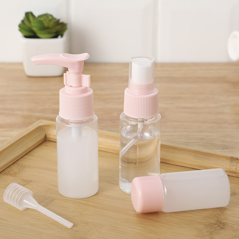 BỘ CHIẾC MỸ PHẨM DU LỊCH - BỘ CHIẾT MỸ PHẨM 7 MÓN (Tính luôn túi zip) TI DO