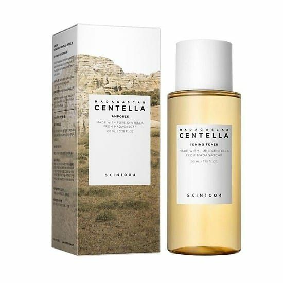 Nước hoa hồng chiết xuất rau má hỗ trợ phục hồi, tái tạo da skin1004 madagascar centella toning toner 210ml