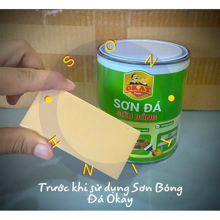 Sơn Đá Siêu Bóng Okay 800g