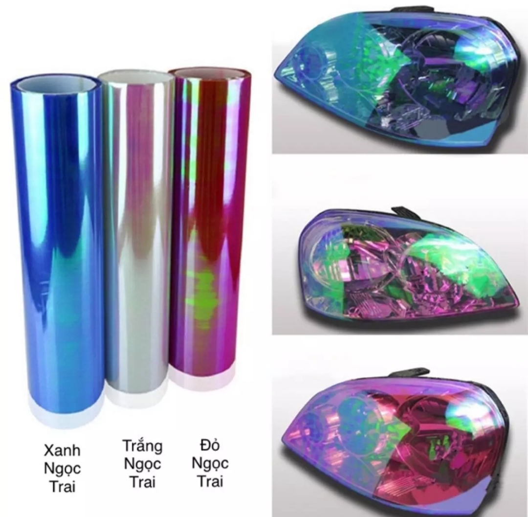Đề can dán pha đèn màu ngọc trai  (30cm x 50cm)