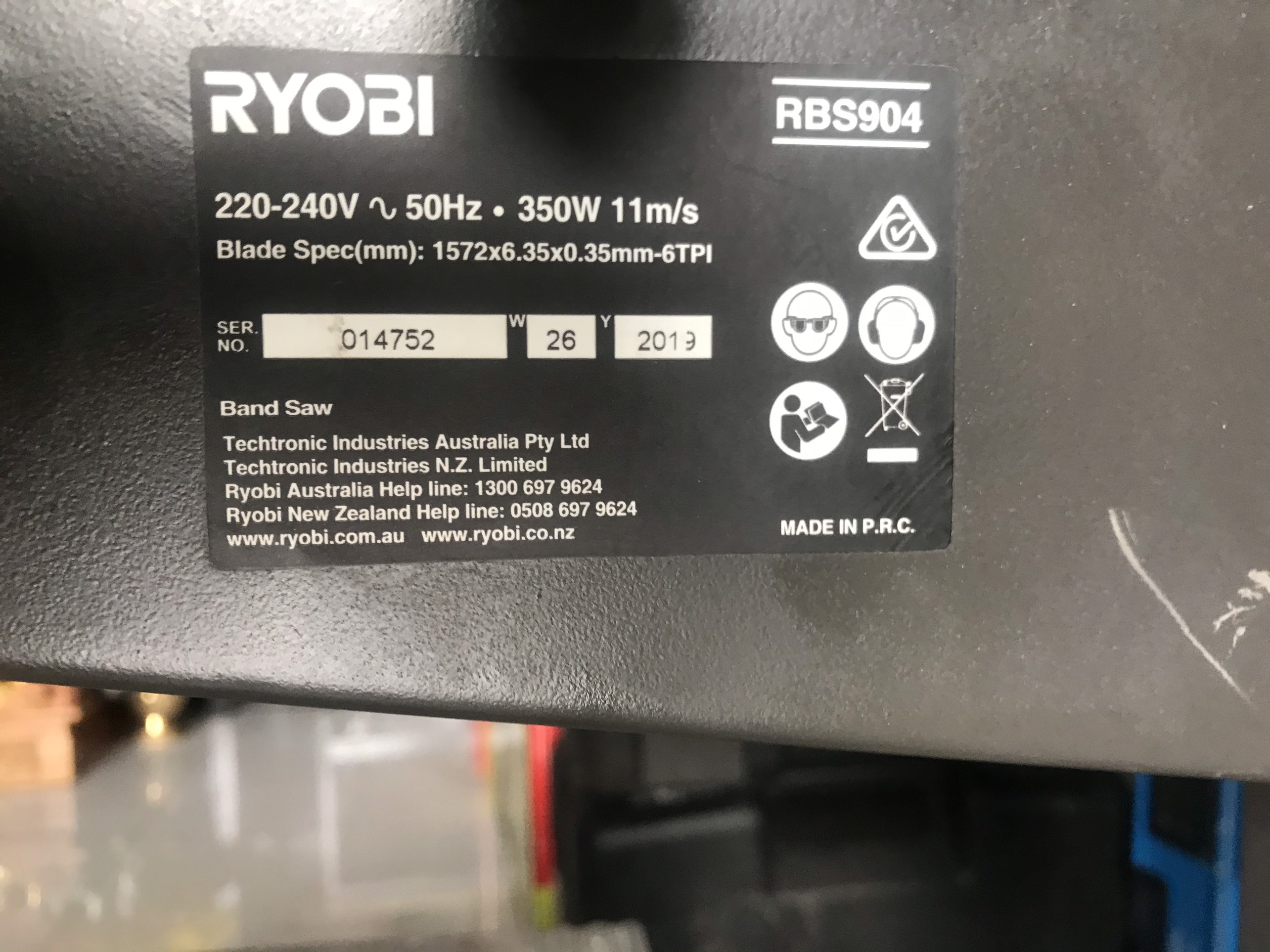 Cưa Lọng Đứng Ryobi