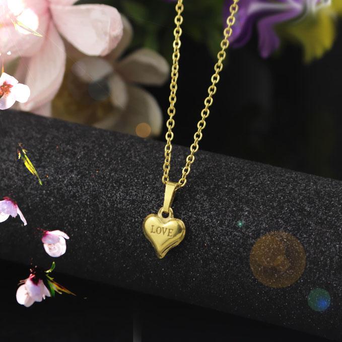 Dây chuyền nữ Titan mạ vàng 18k không đen không gỉ xài nước tốt - Ngừ Đẹp Vì Lụa