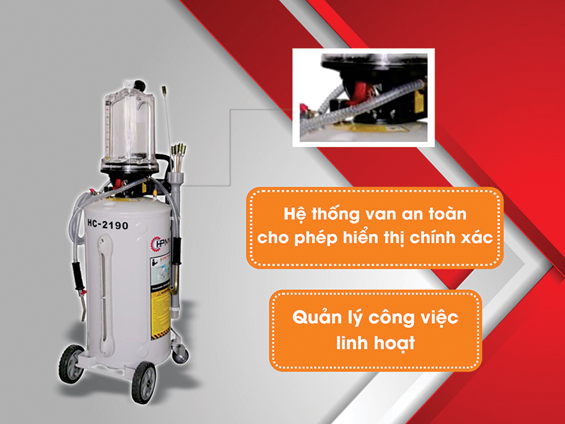 [Trả góp 0%] Máy hút dầu thải khí nén HC - 2190
