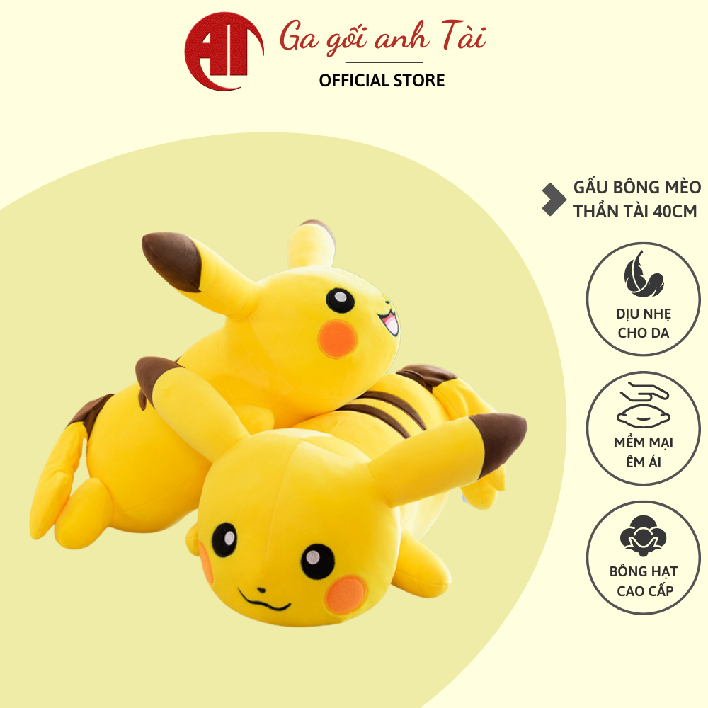 Gấu bông pikachu , Thú nhồi bông pikachu , Thú nhồi bông pikachu cute cho bé , Gấu bông, thú nhồi bông cho bé