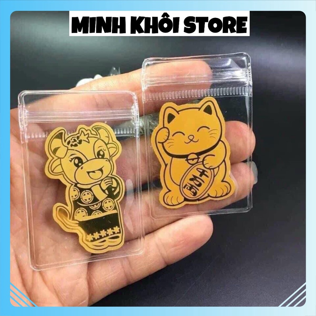 Miếng Dán Mèo Thần Tài - Trâu Thần Tài 2021