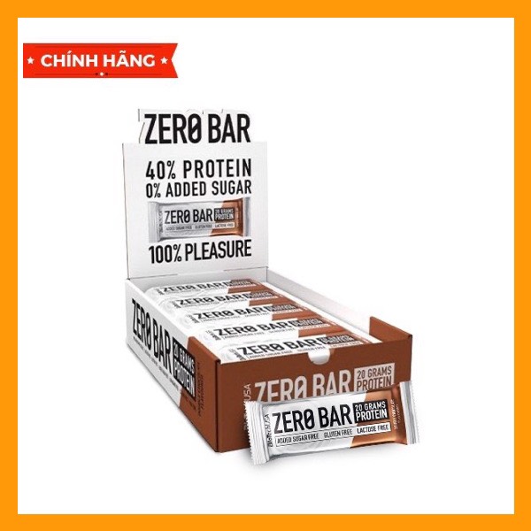 ZERO BAR - 20 BAR - PROTEIN BAR - BIOTECHUSA - thay thế bữa ăn