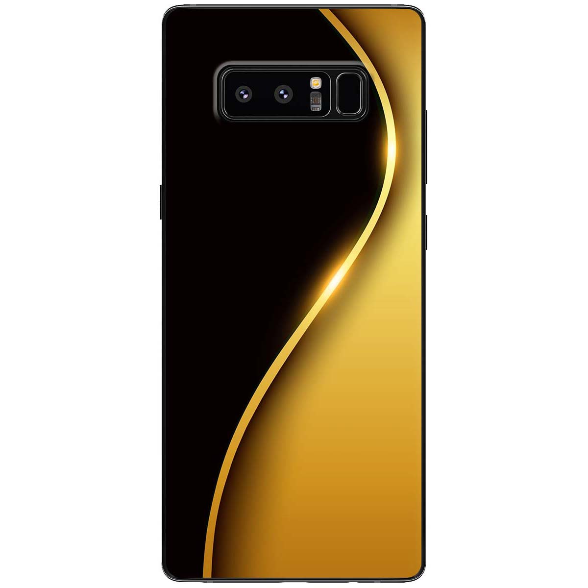Ốp lưng dành cho Samsung Galaxy Note 8 mẫu Đường cong S vàng
