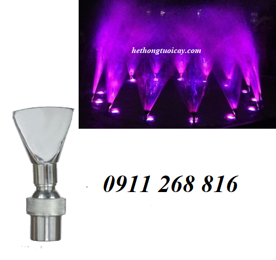 Đầu phun nước hình mỏ vịt có chỉnh góc INOX phi 27mm