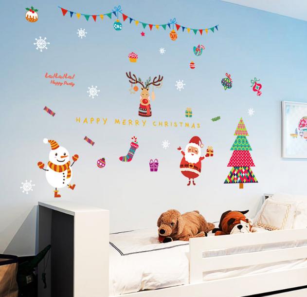 [HCM]Decal trang trí tường Noel- HAPPY CHRISTMAS