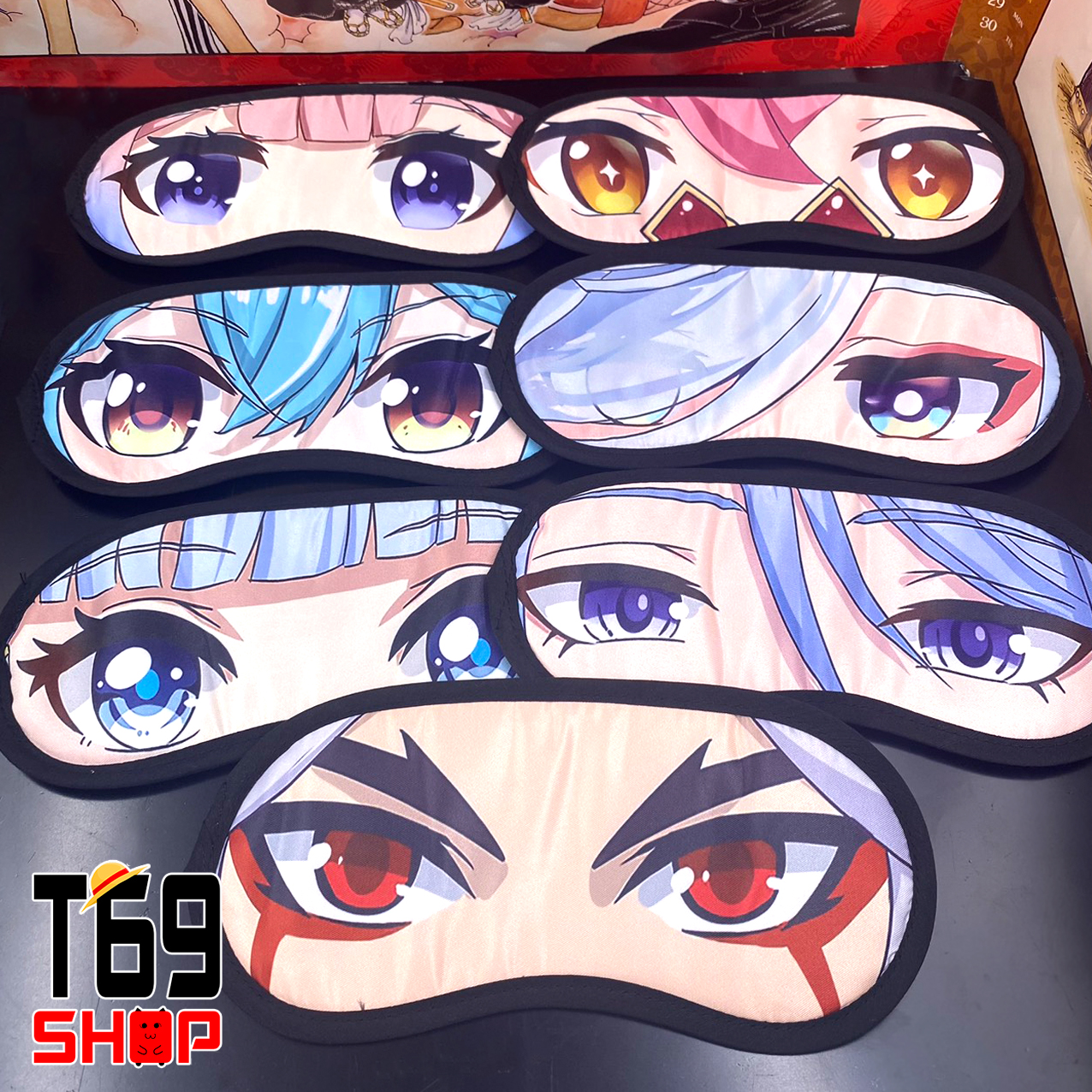 [45 mẫu] Bịt mắt ngủ game Genshin Impact [T69 Shop]