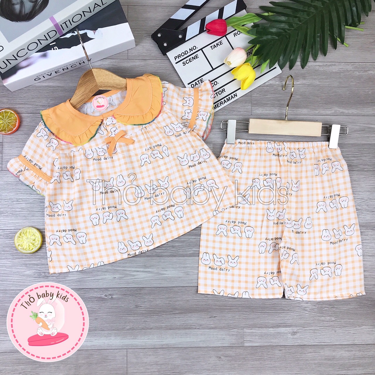 Đồ bộ tole,lanh bé gái, bộ lanh lửng bé gái shop thỏ baby kids