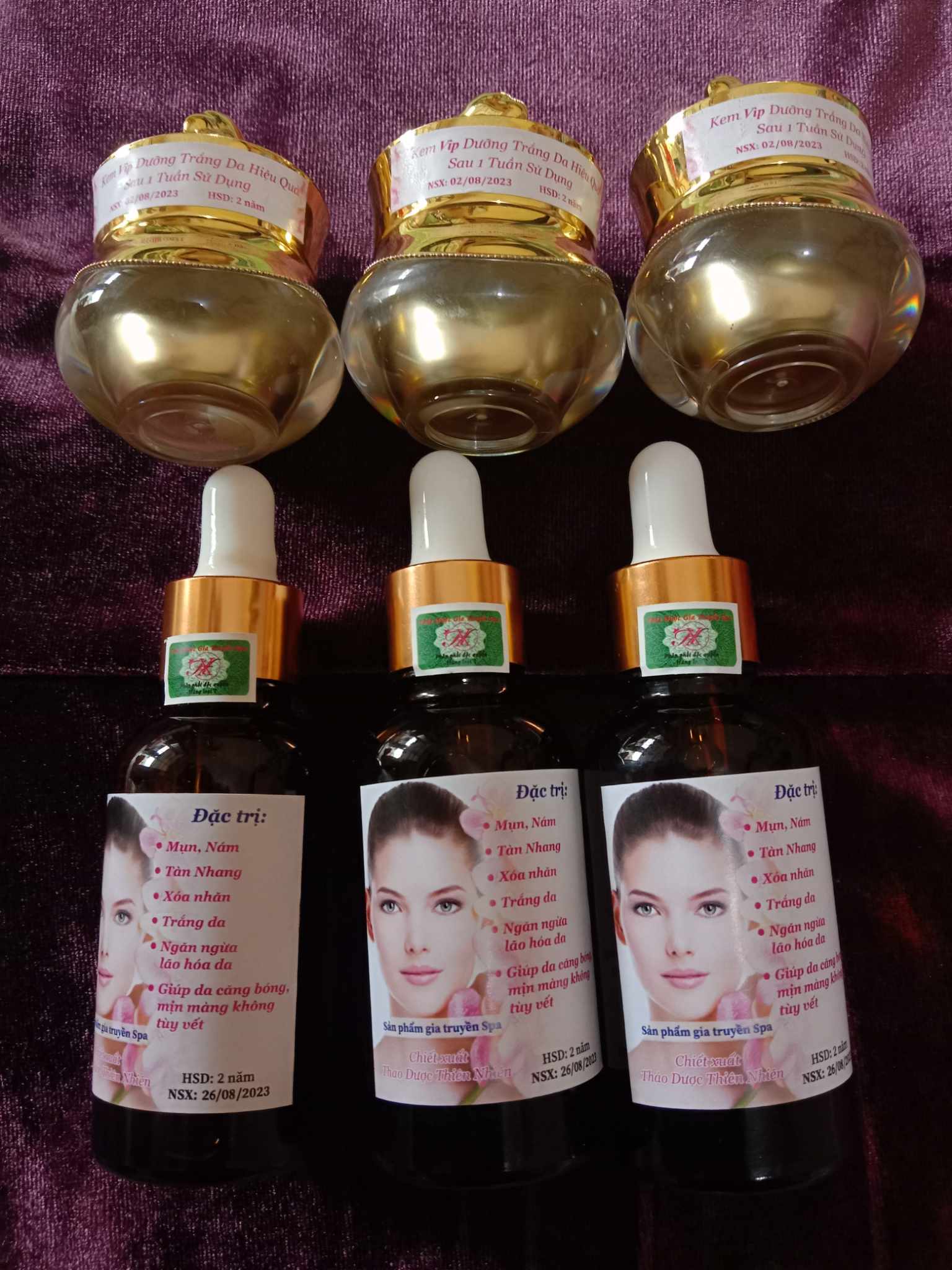COMBO 6: 3 Serum Tái Tạo Da + 3 Kem Dưỡng
