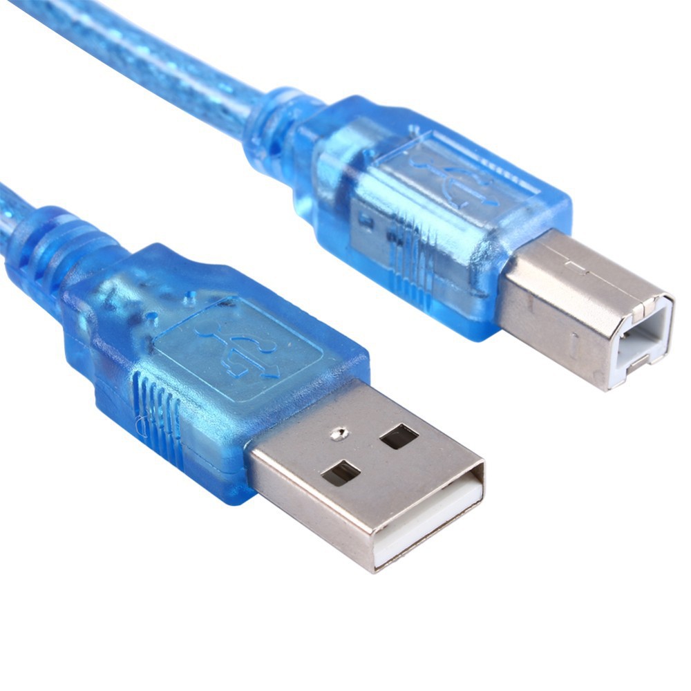 Cáp máy in dài 1.5m / 3m / 5m / 10m xanh có chống nhiễu - usb máy in