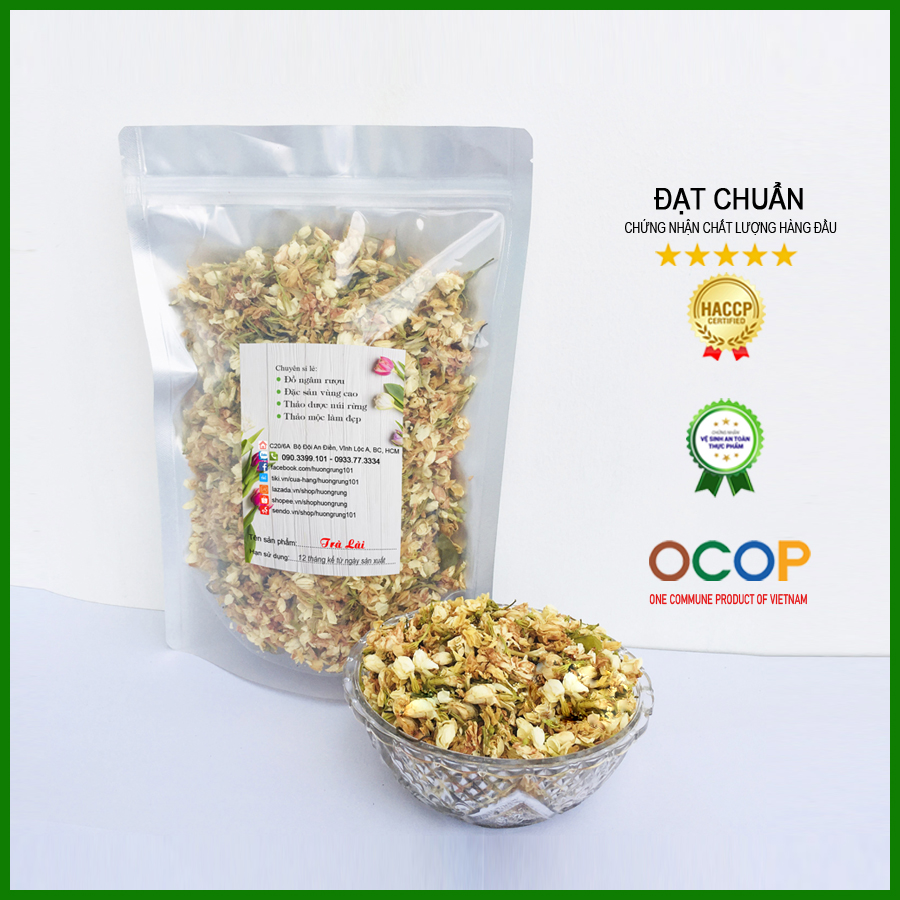 TRÀ LÀI (trà hoa nhài) 200g nguyên bông, thơm ngon