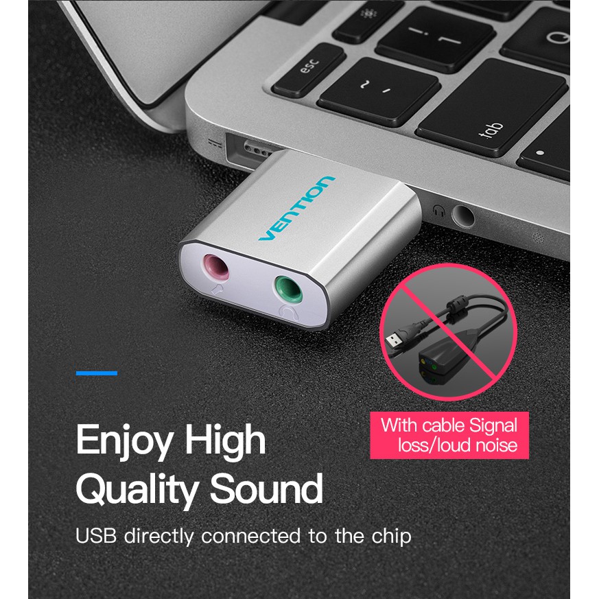 Đầu chuyển đổi USB to Sound VENTION VAB-S13 - Ben Computer