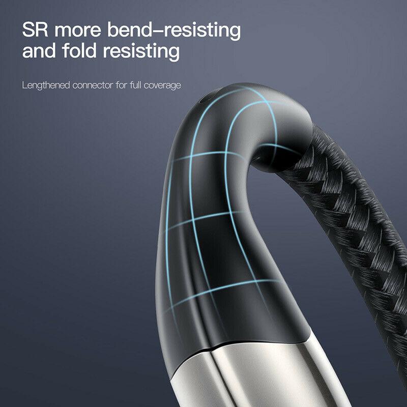 Cáp sạc siêu bền Baseus Chỉ Số 8 Pin Cáp cho ipad iPhone Xs Max Xs XR hỗ trợ Sạc Nhanh có đèn Màu Xanh LED cho IOS 13 12 11 10 USB Cabo chiều dài 1M - 2M