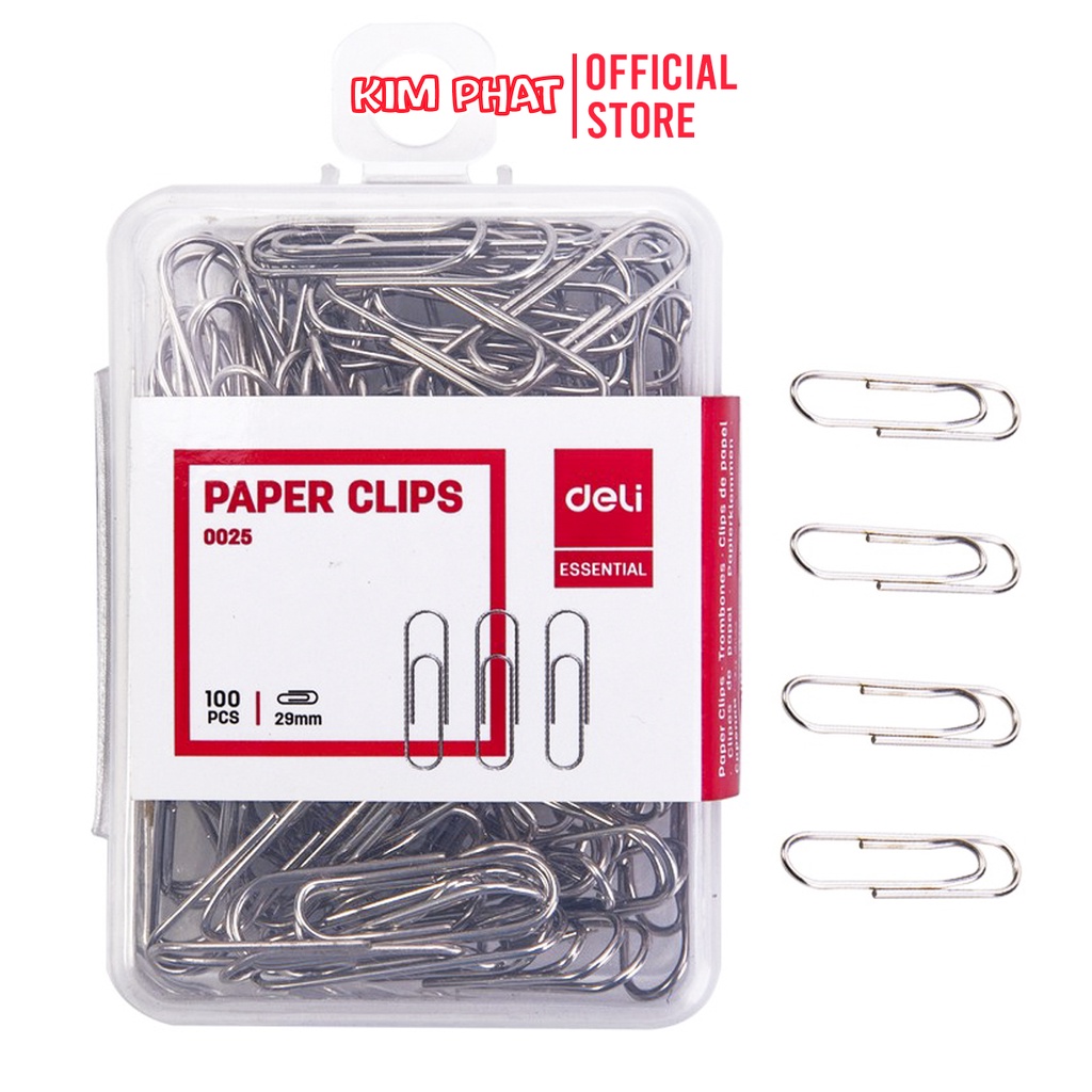 Ghim cài, kẹp giấy deli e0025