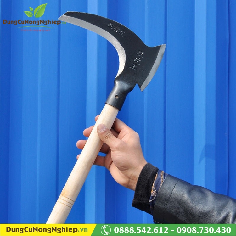 Liềm phát cỏ Lưỡi Đa Năng Cắt Cây luôn cán 40cm