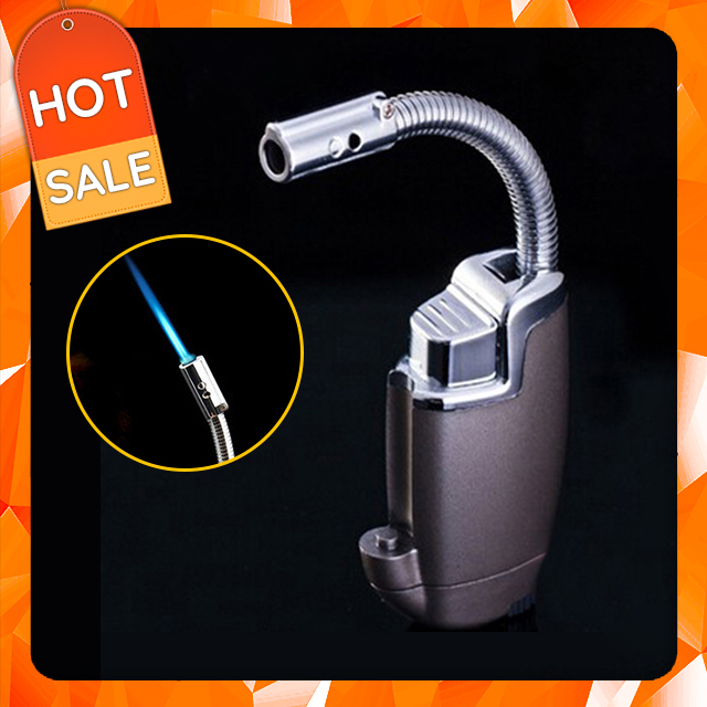 Vỏ hộp quẹt bật lửa khò vòi nhỏ gọn châm bếp tiện dụng lửa khò mạnh mẽ - dùng gas cao cấp
