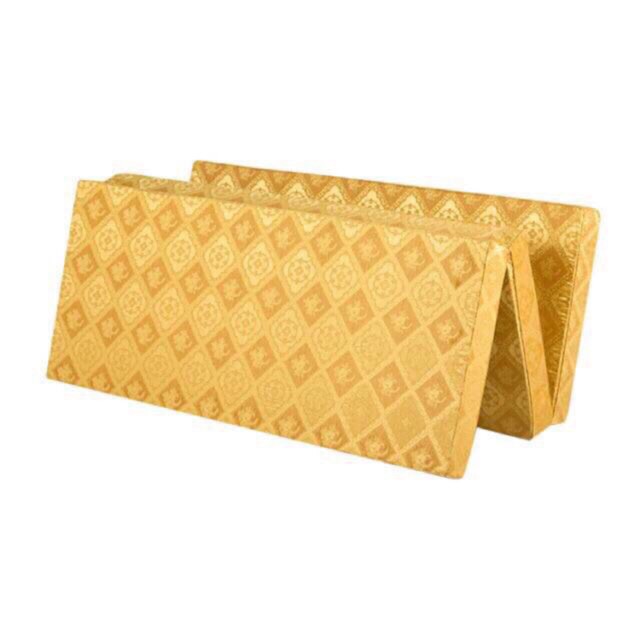 Vỏ đệm (áo đệm) gấm re mỏng bọc đệm gấp 3 tấm ( màu ngẫu nhiên)