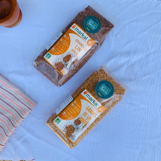 100g Hạt Lanh Hữu Cơ Cao Cấp Markal Không Biến Đổi Gen - Nhập Khẩu Pháp Chính Hãng