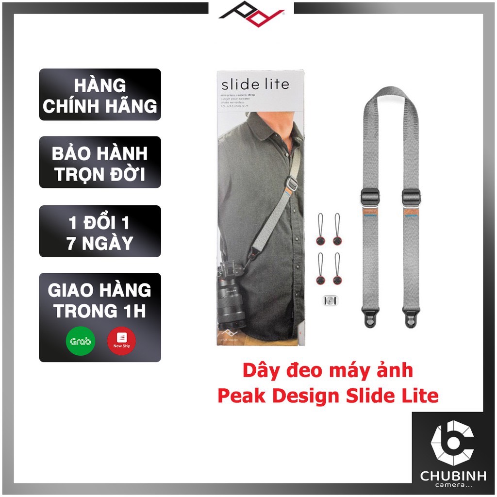 Dây đeo máy ảnh Peak Design Slide Lite (Loại Vừa) - Chính Hãng