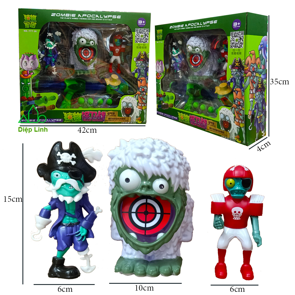 [HCM]Đồ Chơi xe Plants vs Zombie hoa quả nổi giận