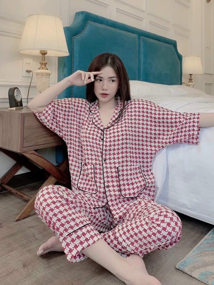 Bộ Pyjama cánh dơi chất lụa Mango mềm mịn, không nhăn,không xù