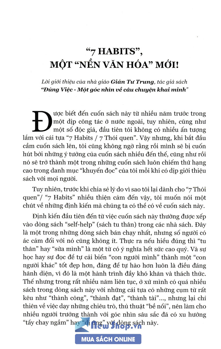 7 Thói Quen Hiệu Quả - Bìa Cứng (Tái Bản 2021)