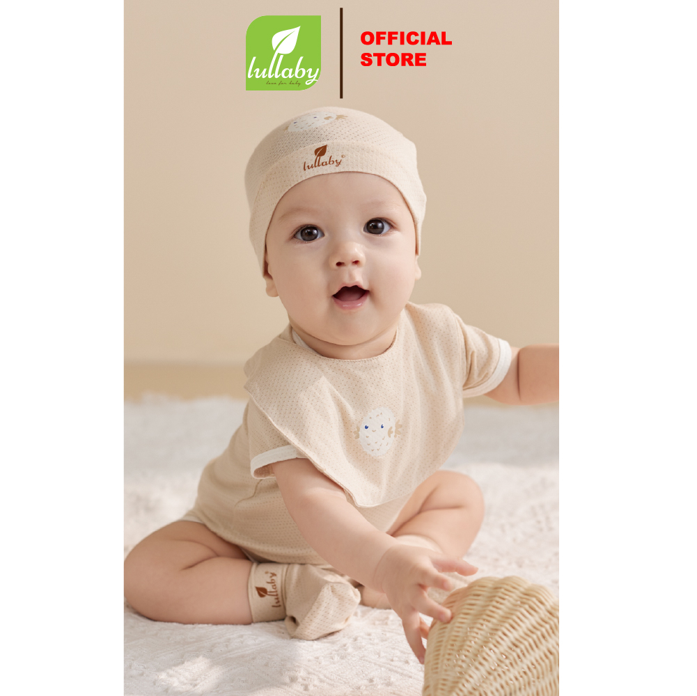 LULLABY - NH868R - Yếm bấm cúc sơ sinh