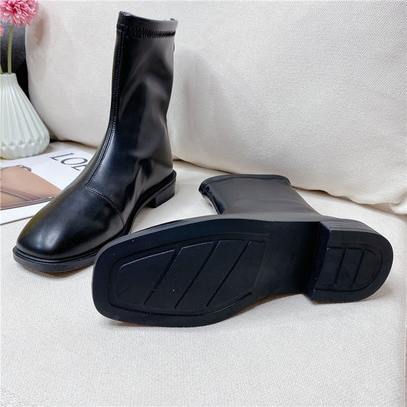 Giày Boot cổ lửng  ulzzang phong cách hàn, giày nữ cao cấp martin