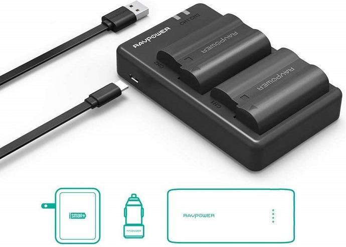 Sạc pin đôi en-el15 ravpower