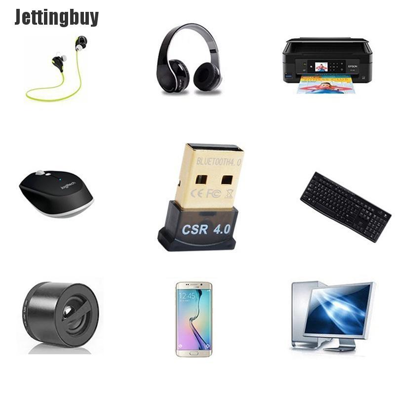 Jettingbuy witkitty usb mini bộ chuyển đổi bluetooth v 4.0 chế độ kép khóa điện tử không dây csr 4.0 win7 /8/xp l