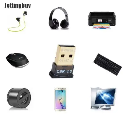 Jettingbuy Witkitty USB Mini Bộ Chuyển Đổi Bluetooth V 4.0 Chế Độ Kép Khóa Điện Tử Không Dây CSR 4.0 Win7 /8/XP L
