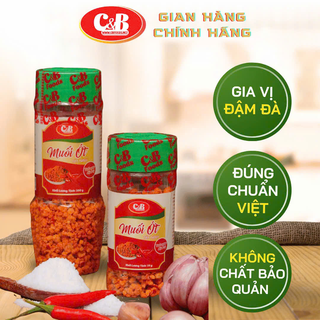 MUỐI ỚT TÂY NINH C&B - GIA VỊ ĐẬM ĐÀ, ĐÚNG CHUẨN VIỆT