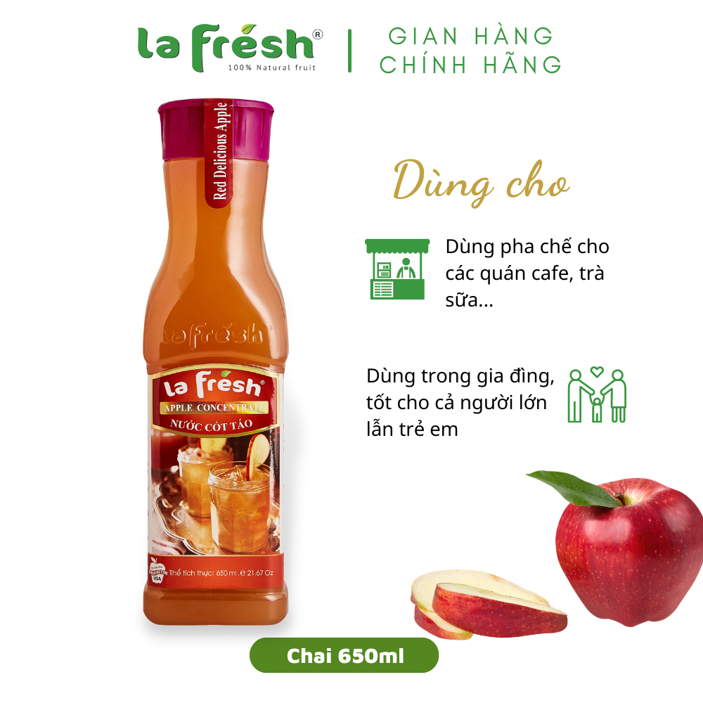 Nước Cốt Táo Lafresh Đà Lạt 650ml