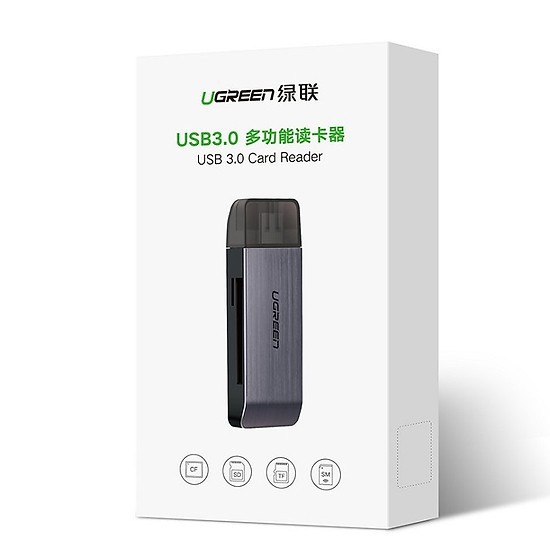 Đầu Đọc Thẻ Nhớ Đa Năng Chuẩn Usb 3.0 Ugreen 50541 - Sd Tf Cf Ms