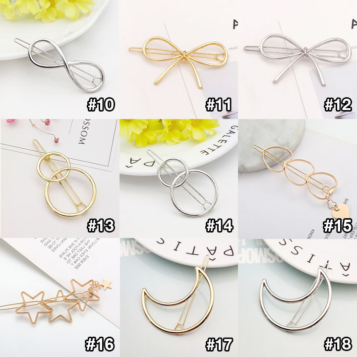 Kẹp tóc sắt Hàn Quốc nhiều mẫu xinh xắn KT09