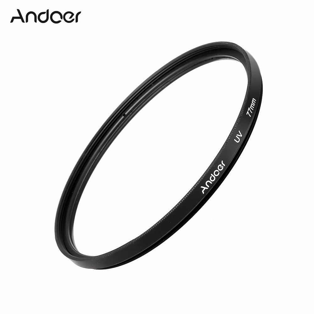 Andoer 77mm UV Ultra-Violet Filter Lens Protector for Canon Nikon DSLR Camera
