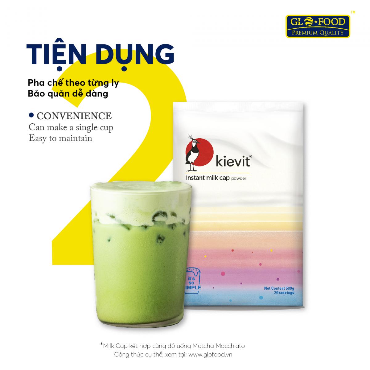 BỘT MILK FOAM 500 G - MILK CAP KIEVIT