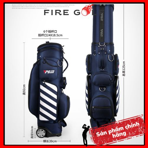 Túi đựng gậy golf PGM CHÍNH HÃNG QB041 có bánh xe đi máy bay chắc chắn dễ di chuyển
