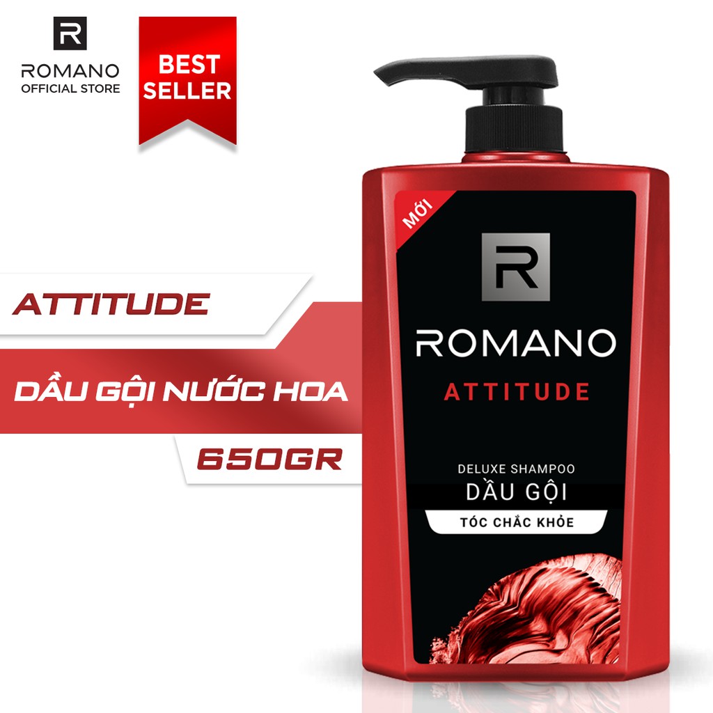 [HCM]Dầu gội hương nước hoa Romano Attitude 650gr