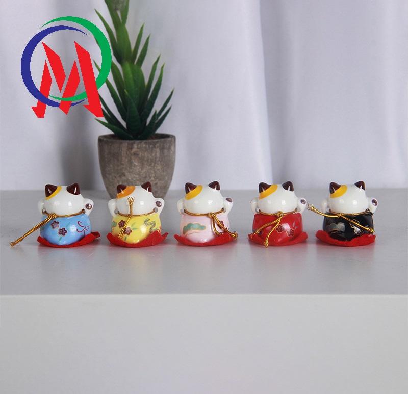 [HCM]Bộ 5 tượng mèo may mắn